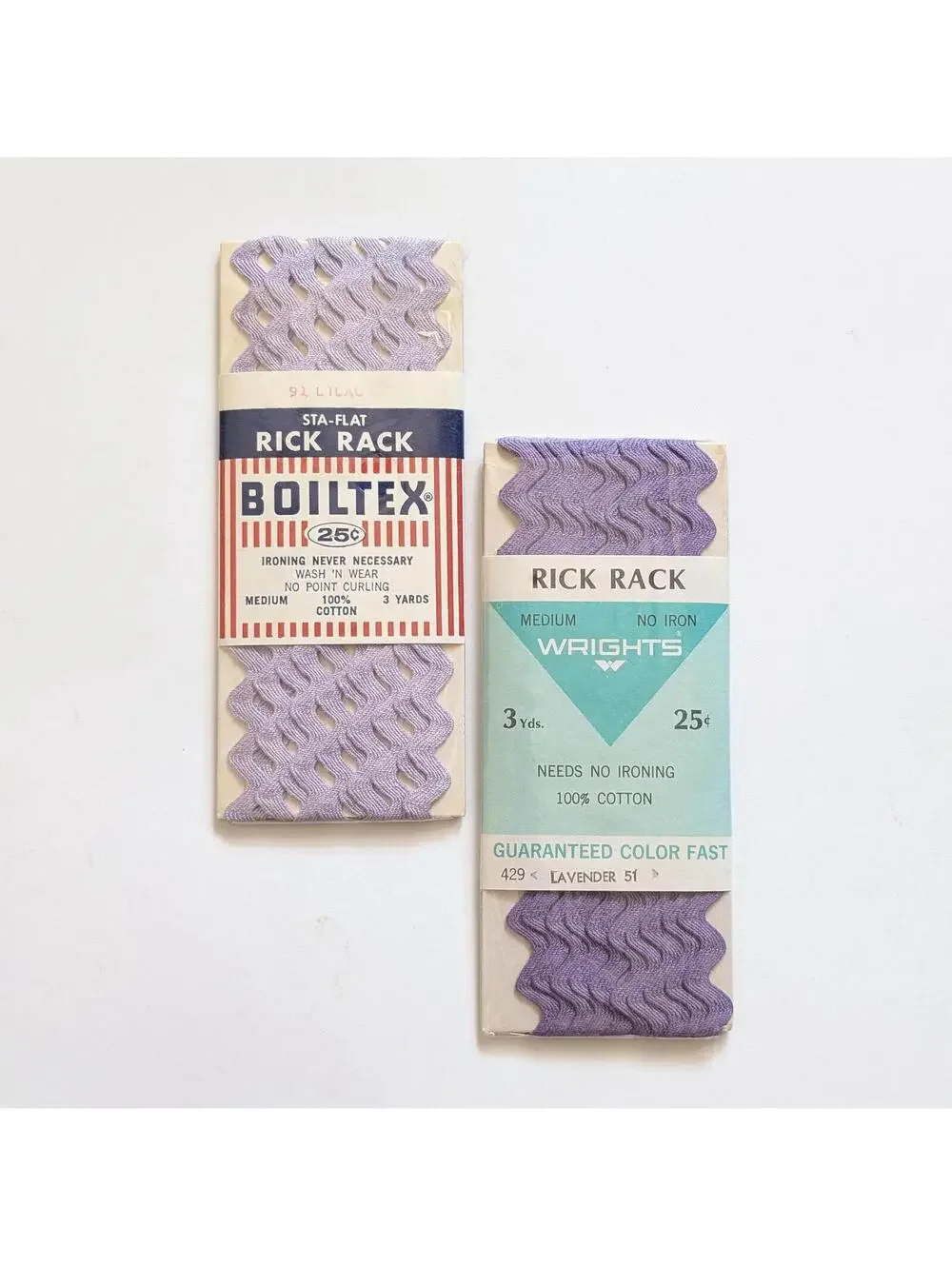 Vintage Rick Rack Lot - Pink & Purple Mix